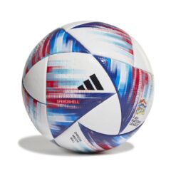 Elevate your game with the Adidas Soccer Ball Pro UEFA Nations League 2022. This size 5 ball features thermal bonded construction for precision and durability, ensuring a seamless playing experience. Embrace the official UEFA Nations League design, enjoy free and fast delivery, and rest easy with our manufacturing guarantee. For bulk orders, contact us for an exclusive 50% discount. Unleash your passion for soccer with the ball trusted by professionals. Order now for a winning edge on the field.
